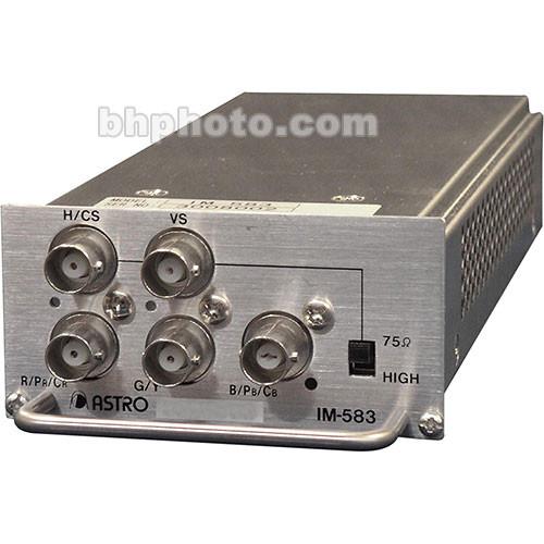 Astro Design Inc IM-583 Input Module - for SC-2055, Analog Video, RGBHV, YPbPr