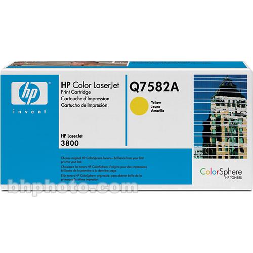 HP Color LaserJet Q7582A Yellow Print