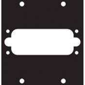 Middle Atlantic 1G3 Custom UCP Connector Panel with Openings for UCP-SF