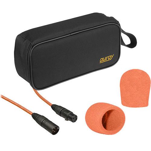 Photo Video Performance Microphone Windscreen & XLR Cable Color ID Kit - Includes: Orange XLR Cable, 2 Orange Windscreens & Mic Pouch