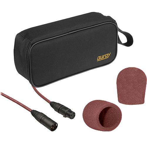 Photo Video Performance Microphone Windscreen & XLR Cable Color ID Kit - Includes: XLR Cable, 2 Brown Windscreens & Mic Pouch