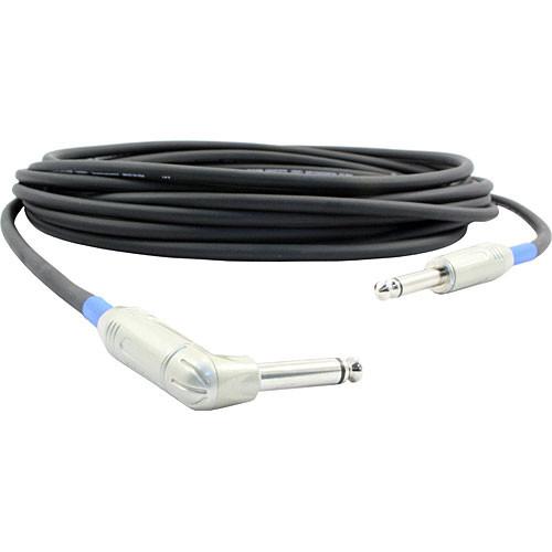 Pro Co Sound Excellines Series 1 4" Phone Angled Male to 1 4" Phone Male Instrument Cable - 10