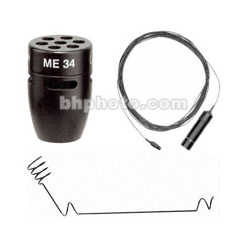 Sennheiser ME34 Ceiling Mount Package - Includes: ME34 Mini Microphone Capsule, MZH30 Ceiling Mount and MZC30 Kevlar Reinforced Cable