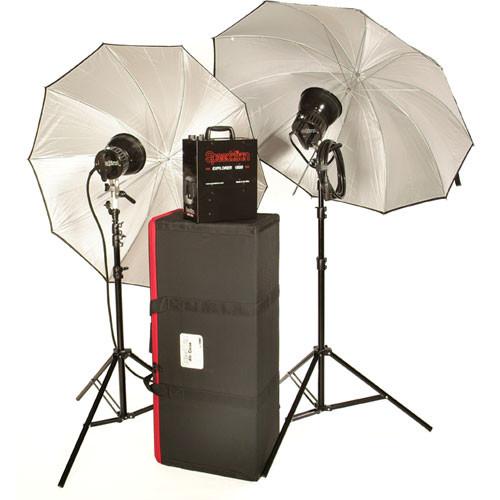 Speedotron Explorer 1500 Portable Lighting Kit with 2 Heads and Carrying Case