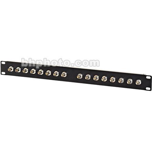 TecNec 16XBR Patchbay, Sixteen, 75-ohm BNC Jacks , Recessed Front, Rackmountable