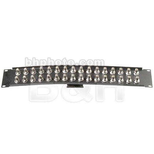 TecNec 32XBR Patchbay, Thirty-Two, 75-ohm BNC Jacks , Recessed Front, Rackmountable