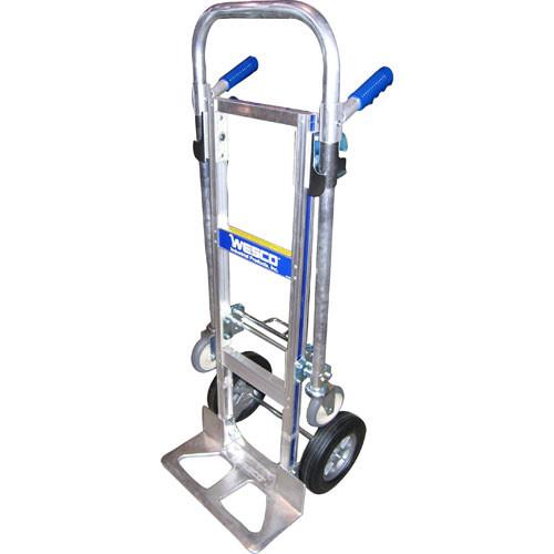Wesco Cobra Jr. Hand Truck with Poly Offset Hub, Solid Rubber Wheels & T18 Nose - Weight Capacity 1200 lbs