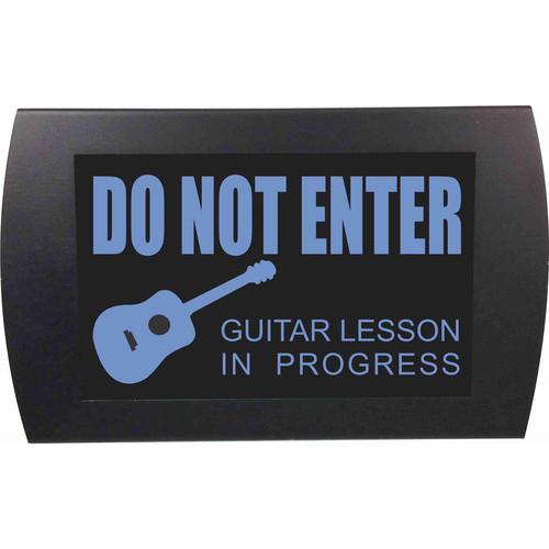 American Recorder DO NOT ENTER GUITAR LESSON IN PROGRESS Indicator Sign with LEDs