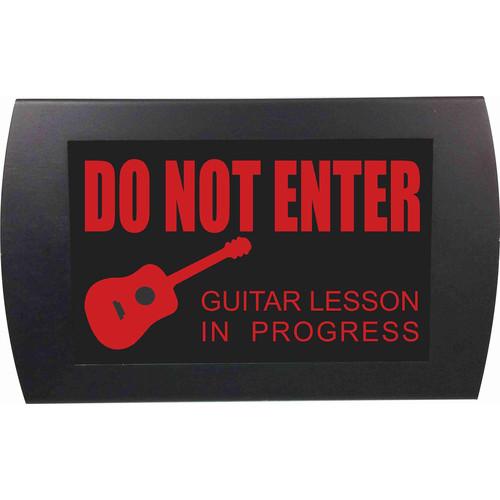 American Recorder DO NOT ENTER GUITAR LESSON IN PROGRESS Indicator Sign with LEDs