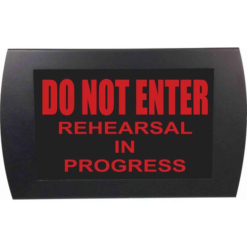 American Recorder DO NOT ENTER REHEARSAL IN PROGRESS Indicator Sign With LEDs