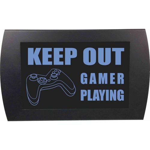 American Recorder KEEP OUT GAMER PLAYING Indicator Sign with LEDs