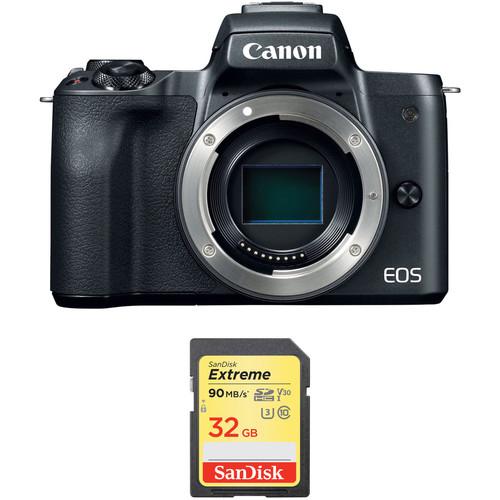 Canon EOS M50 with Memory Card Kit