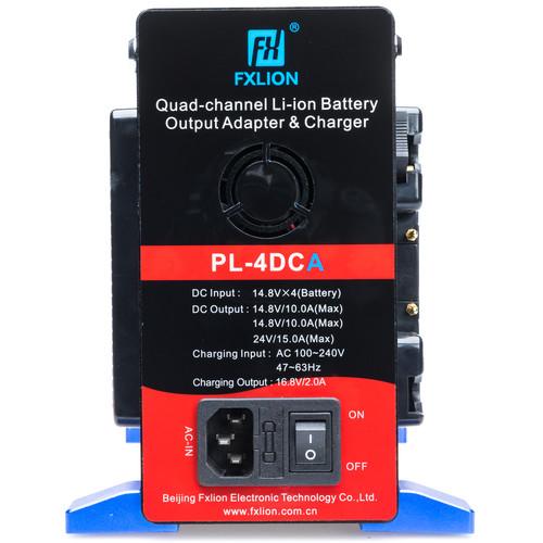 Fxlion Gold-Mount Adapter and Charger with 24V 15A Single 14.8 Dual Channel Output