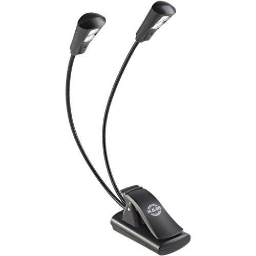 K&M Music Stand Light - Dual Head - 2 LED Flexlight