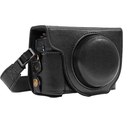 MegaGear Ever Ready Leather Camera Case for Canon PowerShot G7 X Mark II