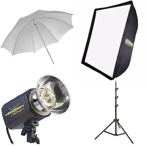 Novatron M150 2-Monolight Kit with Umbrella and Softbox