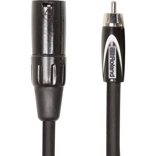Roland Black Series XLR Male to RCA Interconnect Cable