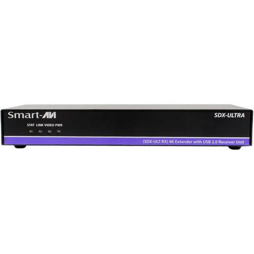 Smart-AVI 4K DVI-D, RS232 HDBaseT over CAT5 5e 6 Extender Receiver with Power Supply