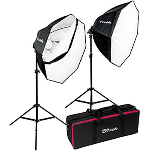 Smith-Victor OctaBella 1000W 2-LED Light Softbox Kit