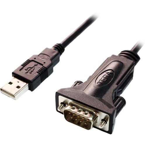 Tera Grand USB 2.0 to 9-Pin Sub-D RS232 Serial Adapter Cable with FTDI Chipset and Thumbscrews