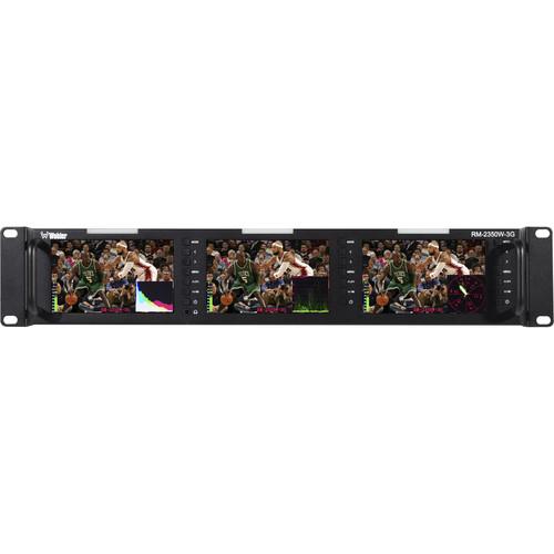 Wohler Triple 5.0" 3G HD SD-SDI Composite HDMI Video Monior