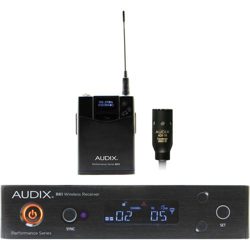 Audix AP61 L10 R61 Single-Channel True Diversity Receiver with Bodypack Transmitter and ADX10 Lavalier Microphone