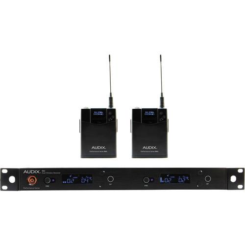Audix AP62 BP R62 Dual-Channel True Diversity Receiver with Two B60 Bodypack Transmitters
