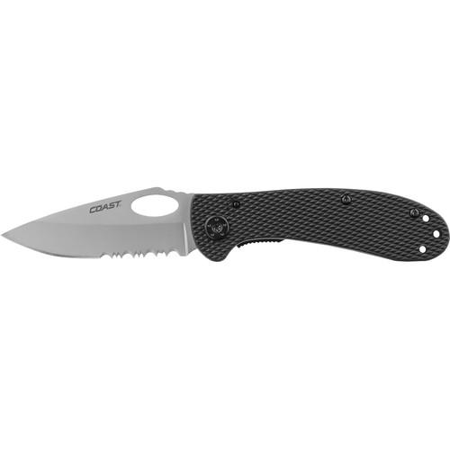 COAST LX320 Liner Lock Folding Knife with 3-Position Pocket Clip