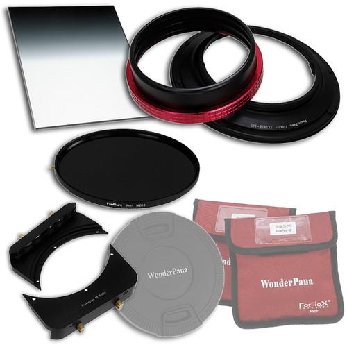FotodioX WonderPana 145 Core Unit Kit for Nikon 14-24mm Lens with 6.6 x 8.5" Hard-Edge Graduated Neutral Density 0.9 and 145mm Circular Polarizer Filters