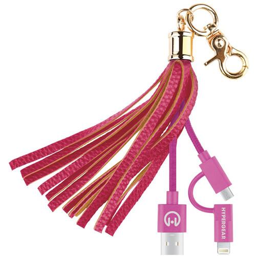 HyperGear Hybrid Charging Cable Tassel Keychain