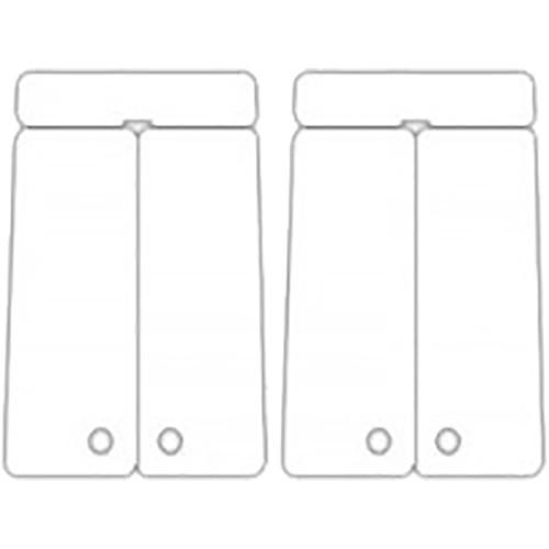 IDP CR-80 PVC Graphic-Quality Key Tag 2-Up ID Cards