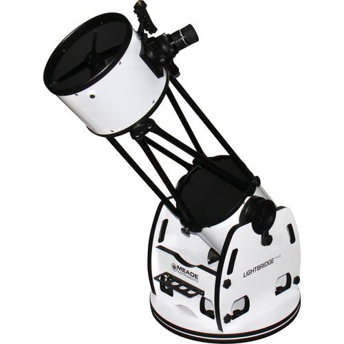 Meade LightBridge Plus 10" f 5 Truss-Tube Dobsonian AZ Telescope