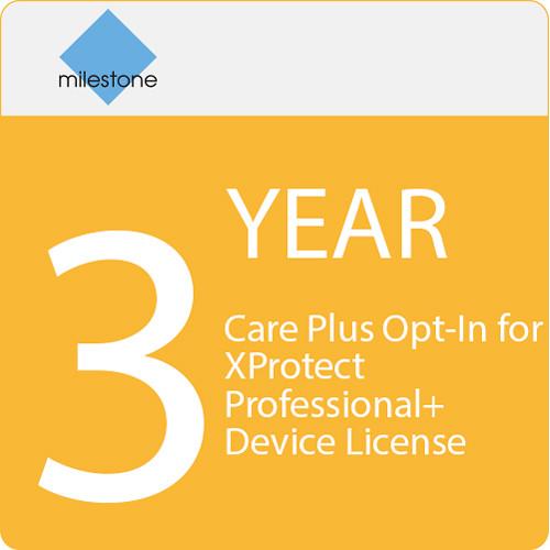 Milestone Care Plus Opt-In for XProtect Professional Device License