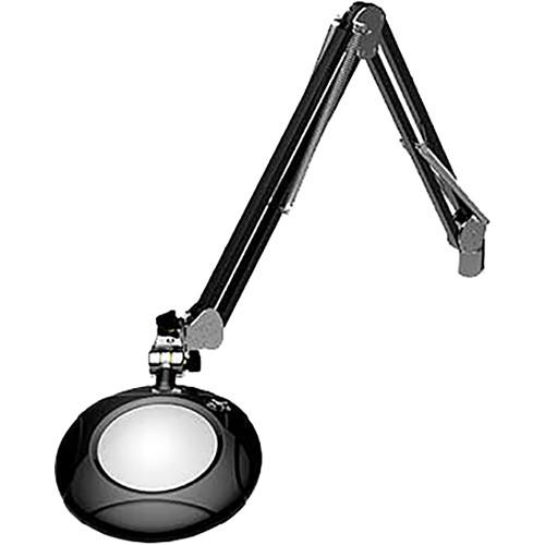 O.C. White 5" Green-Lite LED 1.75x Magnifier with Crown White Optical Glass and Table Edge Clamp