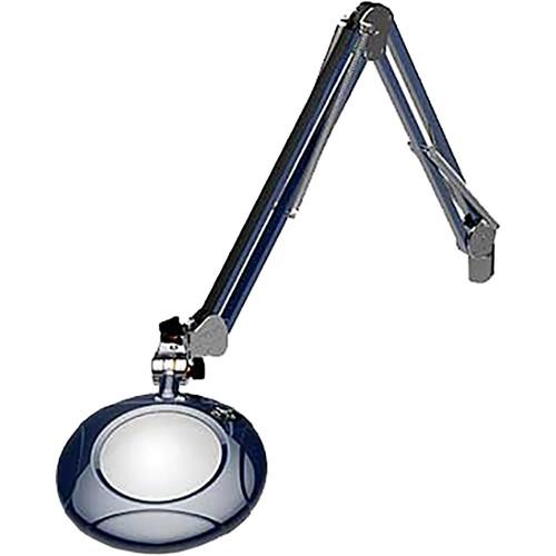 O.C. White 5" Green-Lite LED 1.75x Magnifier with Crown White Optical Glass and Table Edge Clamp