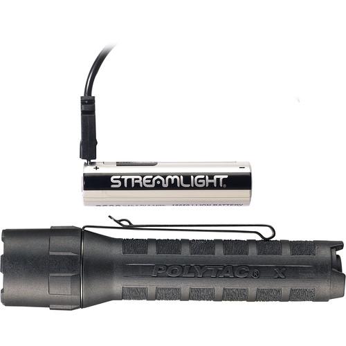 Streamlight Polytac X USB Multifuel Tactical Flashlight with 18650 Battery & Charge Cable