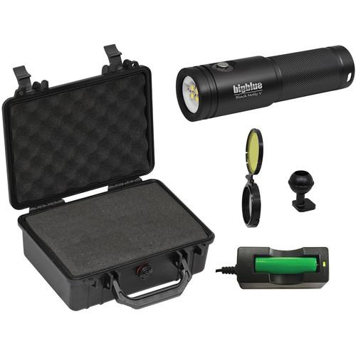 Bigblue Black Molly 5 Dive Light with Hard Case Kit
