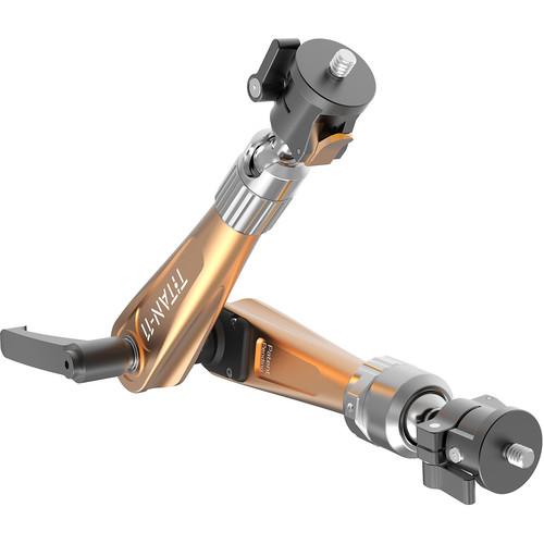 Bright Tangerine Titan Support Arm with Two 1 4"-20 Quick Release Brackets