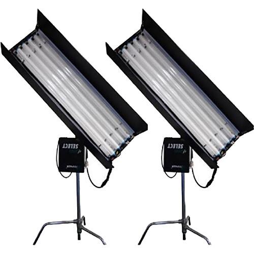 CAME-TV 4' 4-Bank 300W Fluorescent Light Kit with 16 Tubes, CAME-TV, 4', 4-Bank, 300W, Fluorescent, Light, Kit, with, 16, Tubes