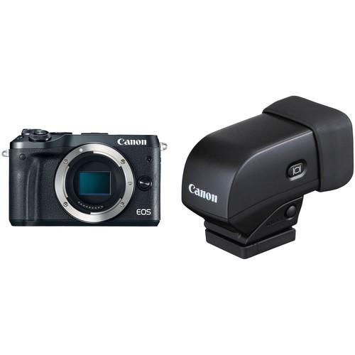 Canon EOS M6 Mirrorless Digital Camera with Electronic Viewfinder Kit