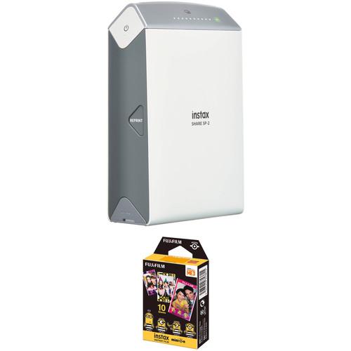 FUJIFILM INSTAX SHARE Smartphone Printer SP-2 with Airmail Film Kit