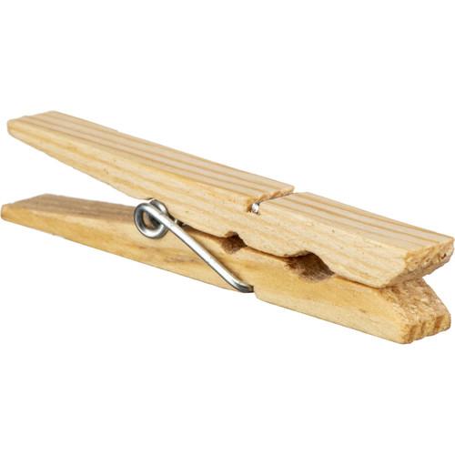 General Brand Clothes Pins - Wood, with Spring - Pack of 50