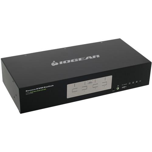 IOGEAR 4-Port Dual View Dual-Link DVI Secure KVM Switch