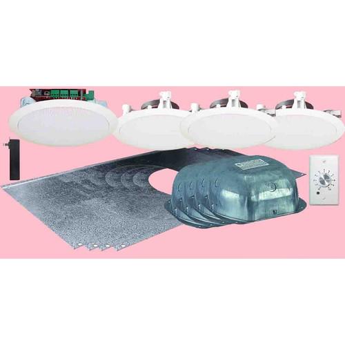 OWI Inc. Two-Source 5.25" Amplified Drop Ceiling Four-Speaker Combo with Bluetooth & Volume Control