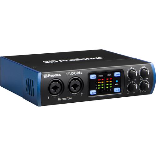 PreSonus Studio 26c 2x4 USB Type-C Audio MIDI Interface