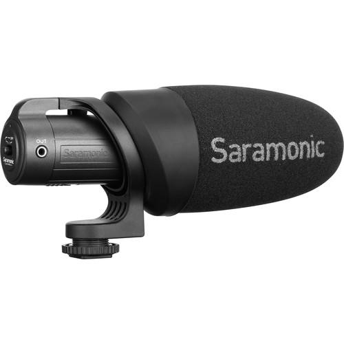 Saramonic CamMic Battery-Powered Camera-Mount Shotgun Microphone for DSLR Cameras and Smartphones