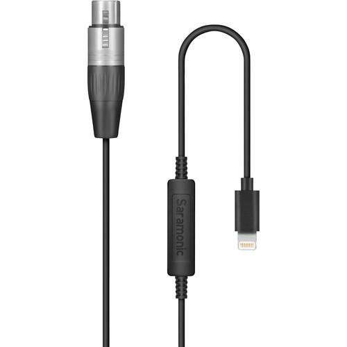 Saramonic LC-XLR Female XLR to Lightning Microphone Adapter Cable for iOS Devices