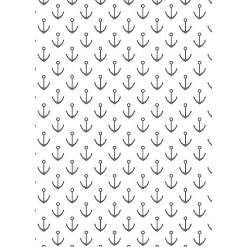 Westcott Anchors Pattern Art Canvas Backdrop with Grommets
