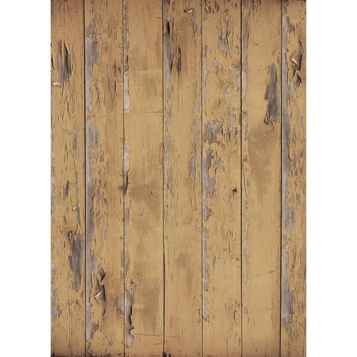 Westcott Distressed Wood Art Canvas Backdrop with Grommets