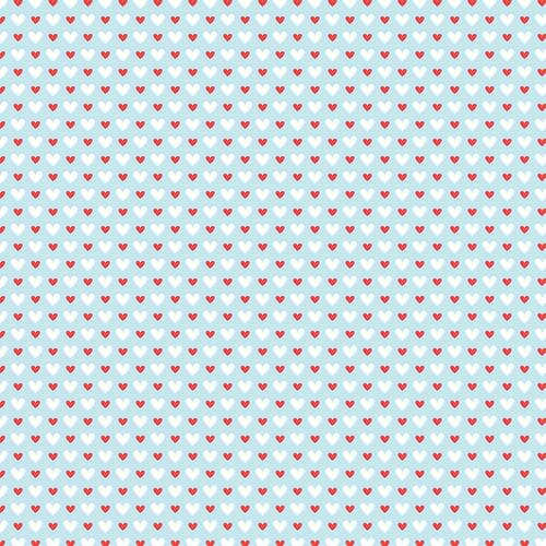 Westcott Hearts Art Canvas Backdrop with Hook-and-Loop Attachment